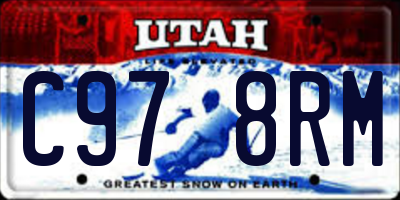 UT license plate C978RM