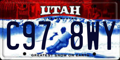 UT license plate C978WY