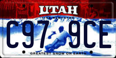 UT license plate C979CE