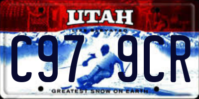 UT license plate C979CR