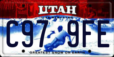 UT license plate C979FE