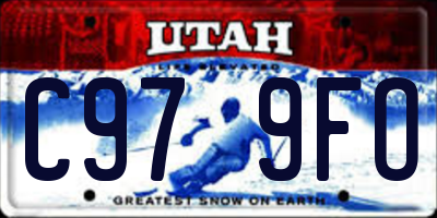UT license plate C979FO