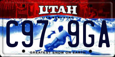 UT license plate C979GA