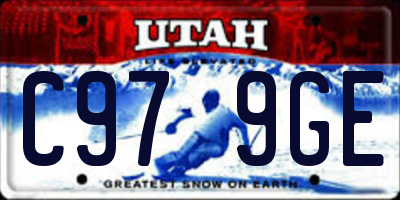 UT license plate C979GE
