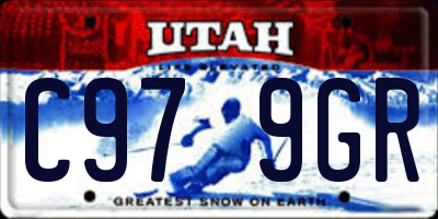 UT license plate C979GR