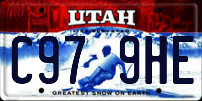 UT license plate C979HE