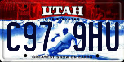 UT license plate C979HU
