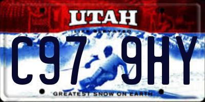 UT license plate C979HY