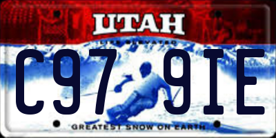UT license plate C979IE