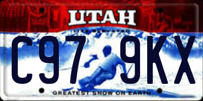 UT license plate C979KX