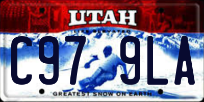 UT license plate C979LA