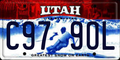 UT license plate C979OL