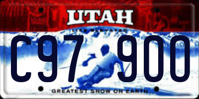 UT license plate C979OO