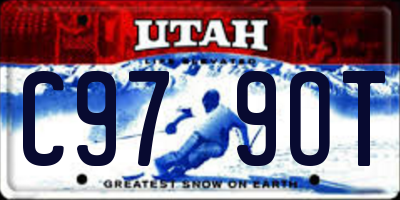UT license plate C979OT