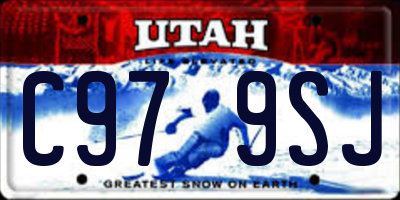 UT license plate C979SJ