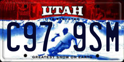 UT license plate C979SM