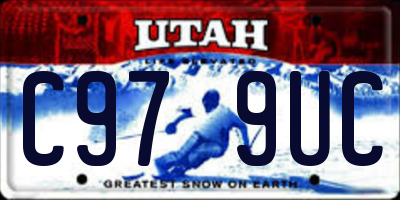 UT license plate C979UC