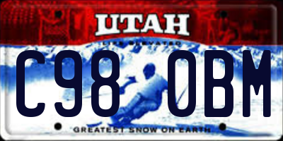 UT license plate C980BM