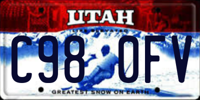 UT license plate C980FV