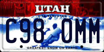 UT license plate C980MM