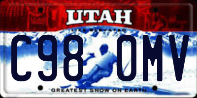 UT license plate C980MV