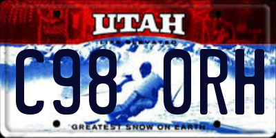 UT license plate C980RH