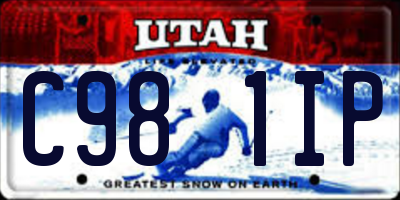 UT license plate C981IP