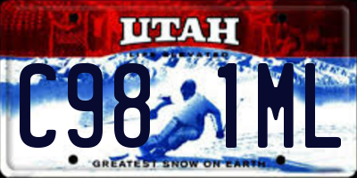 UT license plate C981ML