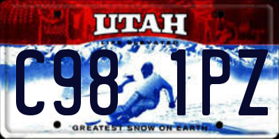 UT license plate C981PZ