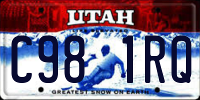 UT license plate C981RQ