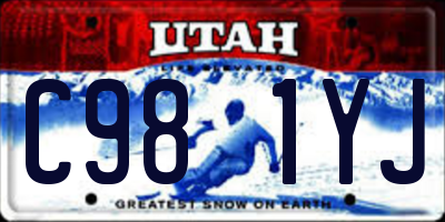 UT license plate C981YJ