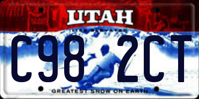 UT license plate C982CT