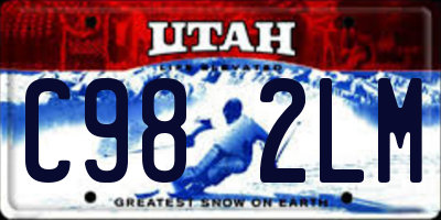 UT license plate C982LM