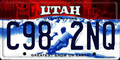 UT license plate C982NQ