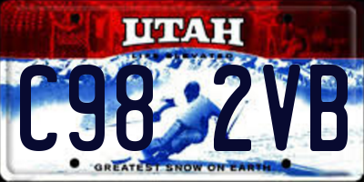 UT license plate C982VB