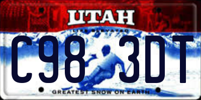 UT license plate C983DT