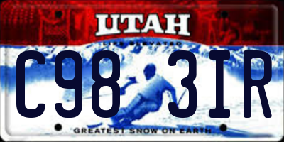 UT license plate C983IR