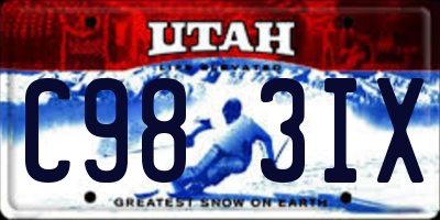 UT license plate C983IX