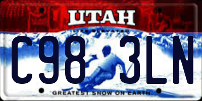 UT license plate C983LN