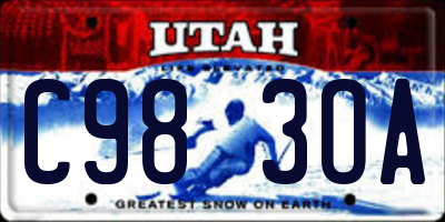 UT license plate C983OA