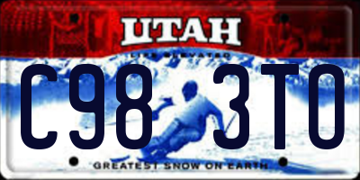 UT license plate C983TO
