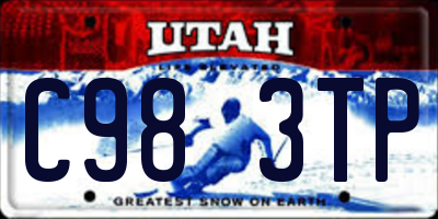 UT license plate C983TP