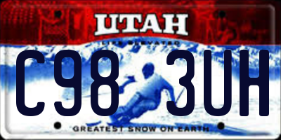 UT license plate C983UH
