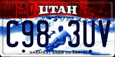 UT license plate C983UV