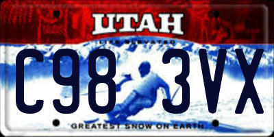 UT license plate C983VX