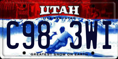 UT license plate C983WI