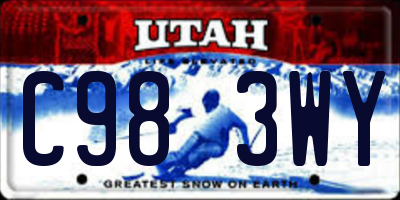 UT license plate C983WY