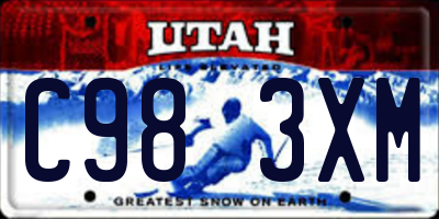 UT license plate C983XM