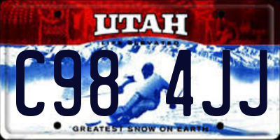UT license plate C984JJ