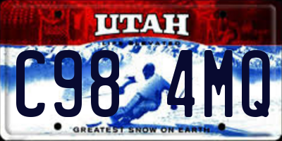 UT license plate C984MQ
